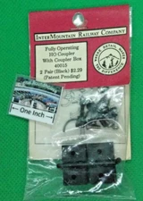 InterMountain Railway Co. HO #40015 Couplers w/Box, Fully Operational, 2 Pair