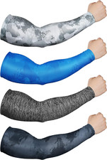 4 Pares De Mangas De Brazo Para Hombres Y Mujeres Proteccion Solar UV Brazos