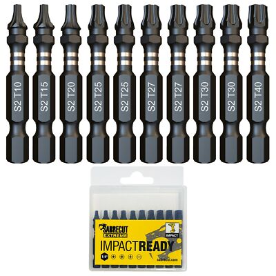 10x SabreCut Impact Drill Driver Screwdriver Bits Set Heavy Duty Mixed ...