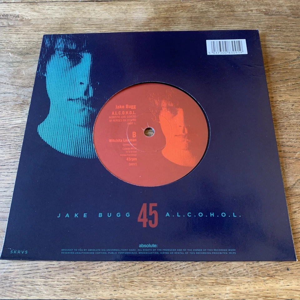 Indie JAKE BUGG A.L.C.O.H.O.L. / Witchita Lineman Alcohol RSD 2018 Absolute - Image 2 of 4