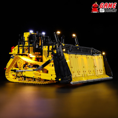LED Light Kit for Cat D11 Bulldozer - Compatible with LEGO  42131 Set (Remote)
