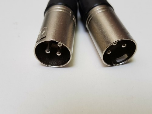 ADAPTER KABEL 2x Klinke 6,3mm auf 2x XLR male 1,5m Signalkabel Verstärker NEU - Afbeelding 3 van 11