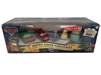 Disney Pixar cars Mater Saves Christmas 5 Car Box Set Exclusive to