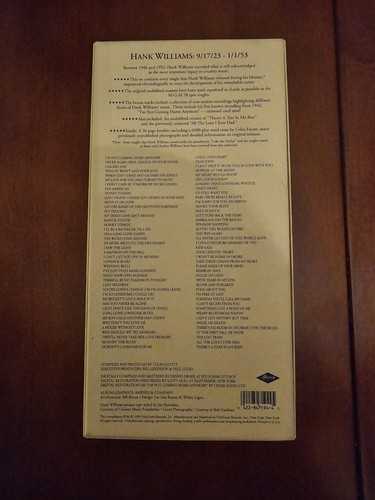 Hank Williams Original Singles Collection 3 Cassette Edition Box Set - Picture 5 of 5