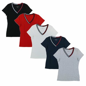 v neck tommy hilfiger t shirts women's