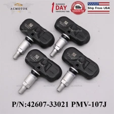 4pcs PMV-107J 42607-33021 Tire Pressure Sensor TPMS For Toyota Lexus 315MHz