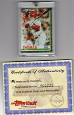 2019 TOPPS HOLIDAY LANE THOMAS BLANK BACK 1/1 TOPPS VAULT CARDINALS