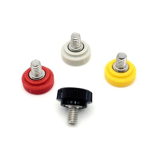 Light Saber Blade Retention Screw Black Knurled Thumb Bolt #8-32 Bolt Pack of 4 - Picture 8 of 9