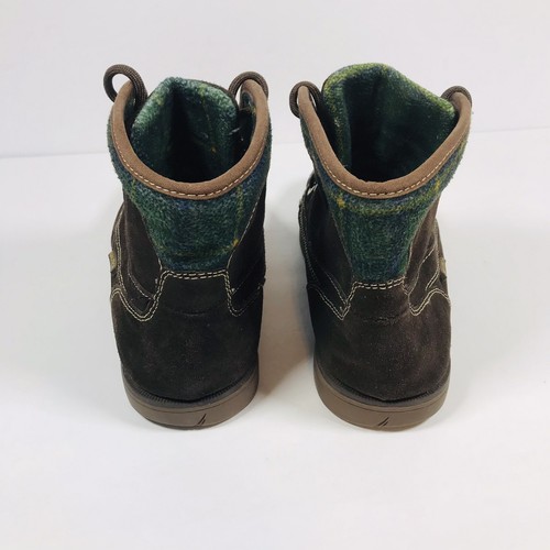 Nautica Brown Leather Chukka Style Boots Shoes Youth Size 5 - Picture 6 of 8