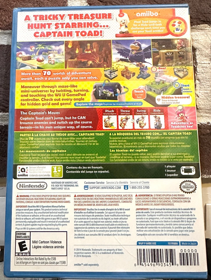 Sealed Captain Toad Treasure Tracker WII U - Image 2 of 3