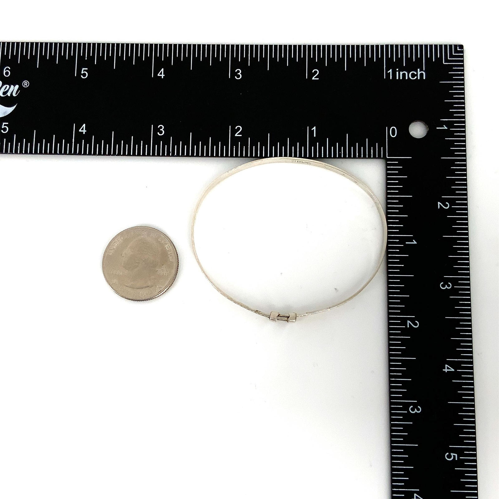 Vtg Signed Sterling Silver Textured Pattern Petit… - image 6