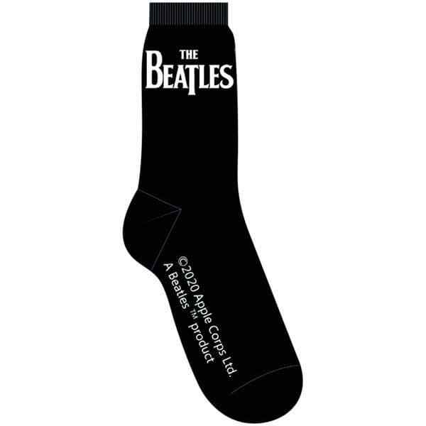 The Beatles Drop T Black Socks - Music gift - Beatles Memorabilia Gift
