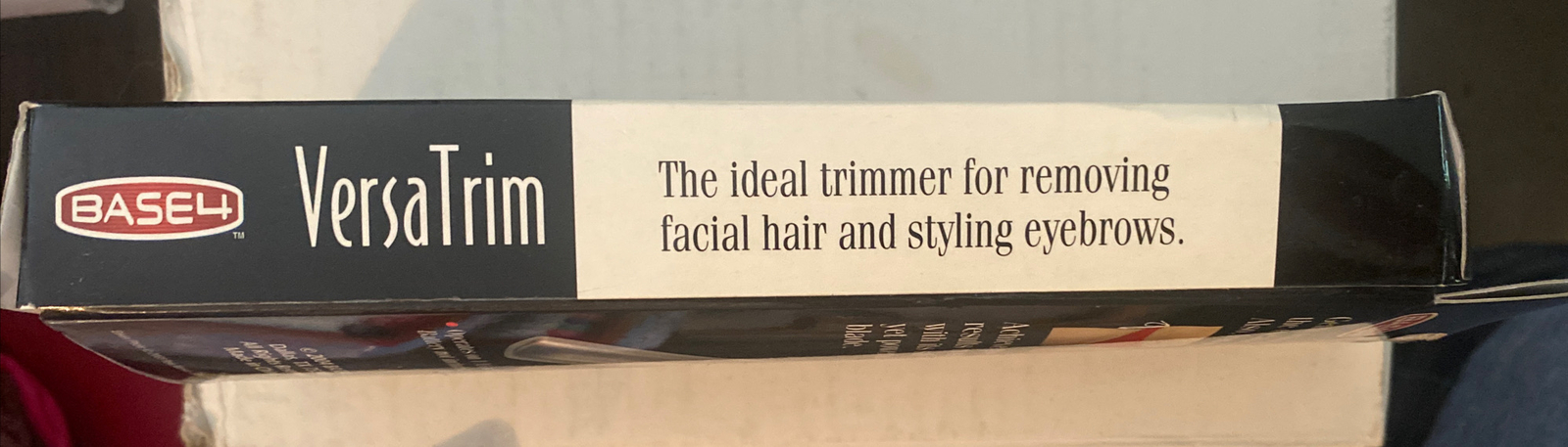 BASE4 VersaTrim Cordless Face/Neck Hair Trimmer and Eyebrow Styler.  NIB