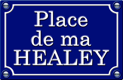 PLACE DE MA HEALEY - 29cm AUFKLEBER STICKER AUTO PR0150