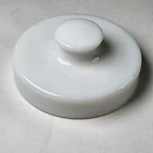 Vintage White Milk Glass Lid 2.75in Diameter
