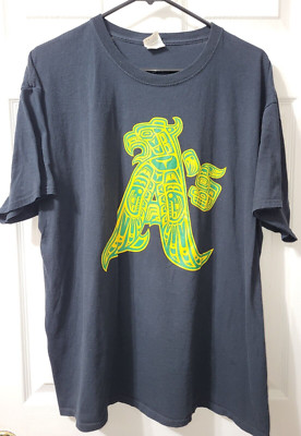 Oakland Athletics A's Urban Aztec Native American Heritage Black T-Shirt Size XL