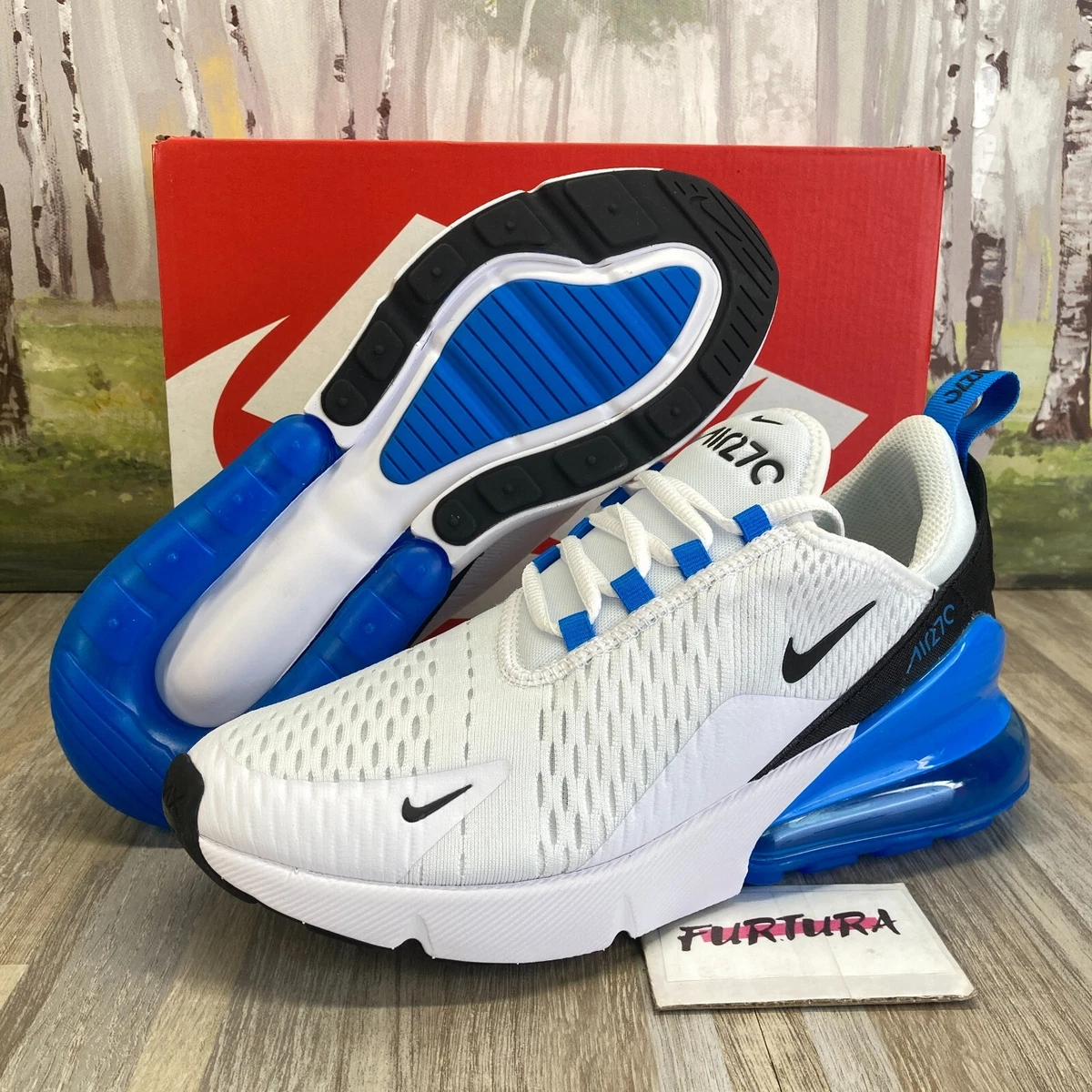 Nike air max 270 azul y blanco clearance