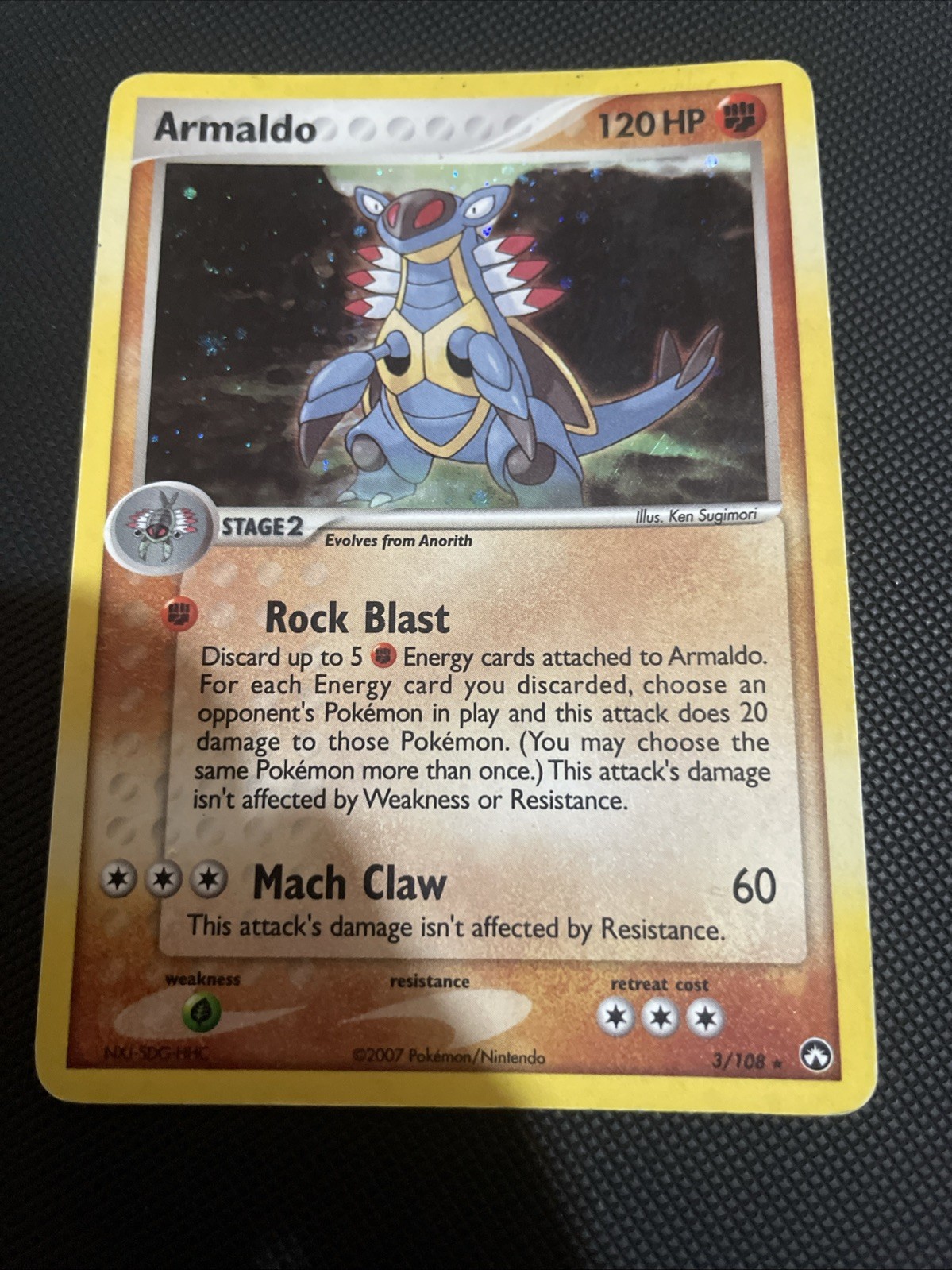 Armaldo 3/108 Pokemon Holo Rare EX Power Keepers Vintage Card NM