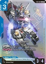 1x Gundam - ST01-001 - Legend Rare - Holo NM-Mint GD ST01 - Heroic Beginnings Gu