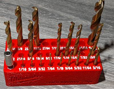 Milwaukee SHOCKWAVE Drill Bit Holder Index for 29 Piece Set 48-89-4672