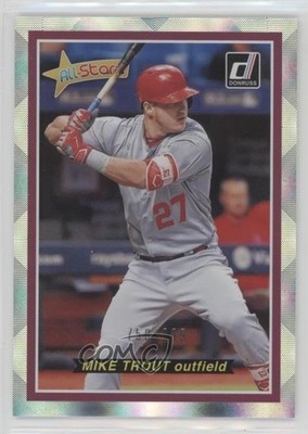 2018 Panini Donruss All Stars 750/999 Mike Trout #AS12 1h1