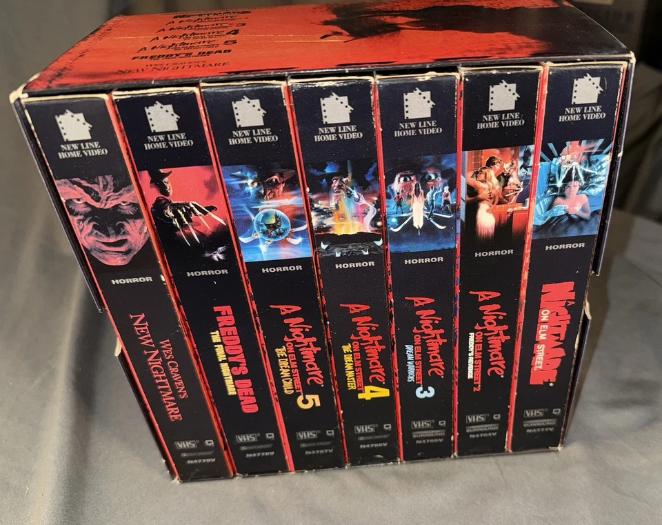 The Nightmare on Elm Street Collection VHS Box Set 1999 Horror 1-7 Wes Craven Foto 3 de 4