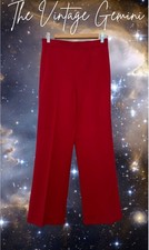    VTG Givenchy RED Sport High Waist Pants  Size 8  Stretch Straight Leg