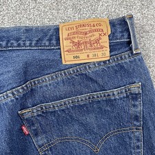Vintage Levis 501 Jeans Mens 38x30 Fit 36x30 Button Fly USA NICE WASH 501-0118