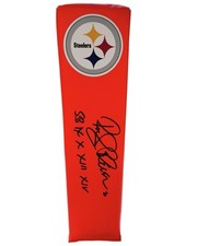 Pittsburgh Steelers ROCKY BLEIER Signed Autographed SB IX X XIII XIV Pylon JSA