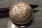 1889-P Morgan Silver Dollar AU++ Great 2 sided COLOR!!!