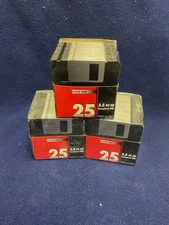 73 New/Unused 3.5 inch DS HD 1.44Mb disks. 2 of 3 still shrink wrapped. UNTESTED