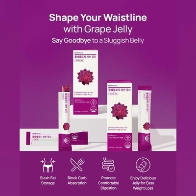 FOODOLOGY Coleology Bowel Movement Jelly 25g x 10 sticks [Grape