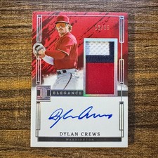 2024 Panini Impeccable Dylan Crews #EPJ-DC Elegance Relic Auto #13/25 WAS RC