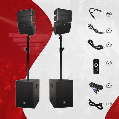 proreck CLUB 3000 PA Line Array Lautsprechersystem Subwoofer 12 Zoll 4000W Peak