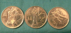 Canada 2010 Vancouver Olympic 25c-Lot of 3-Biathion-Figure Skating-Speed Skating — photo 1