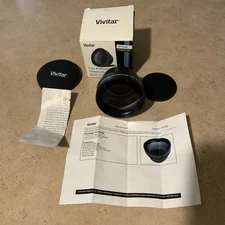 General Brand 67mm 2.2x Telephoto Attachment Lens for Digital Camera, Black.Used