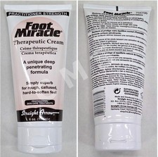 Straight Arrow FOOT MIRACLE Professional Therapeutic Cream 6oz Rough Hard Skin