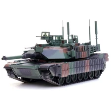 13.5cm Diecast 1/72 US M1A2 TUSK II Abrams Main Battle Tank Model Souvenir Gift