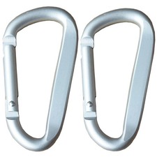 Cute Carabiner Clip, 3" Aluminum Alloy Caribeener D Ring, Spring Snap Hook fo...