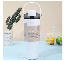Owala FreeSip Sway Insulated Stainless Steel Water Bottle Gift 30oz WHITE