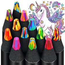 12 Colors Jumbo Rainbow Pencils, Gifts 4-12 Year Old, Teen Girl Boy, Art Supply