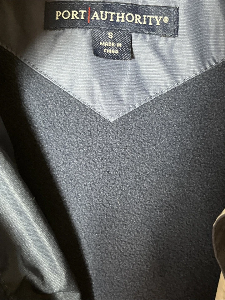 Port Authority Anacortes Mens Small Jacket Windbreaker Waterproof Hooded Blue - Image 3 of 4