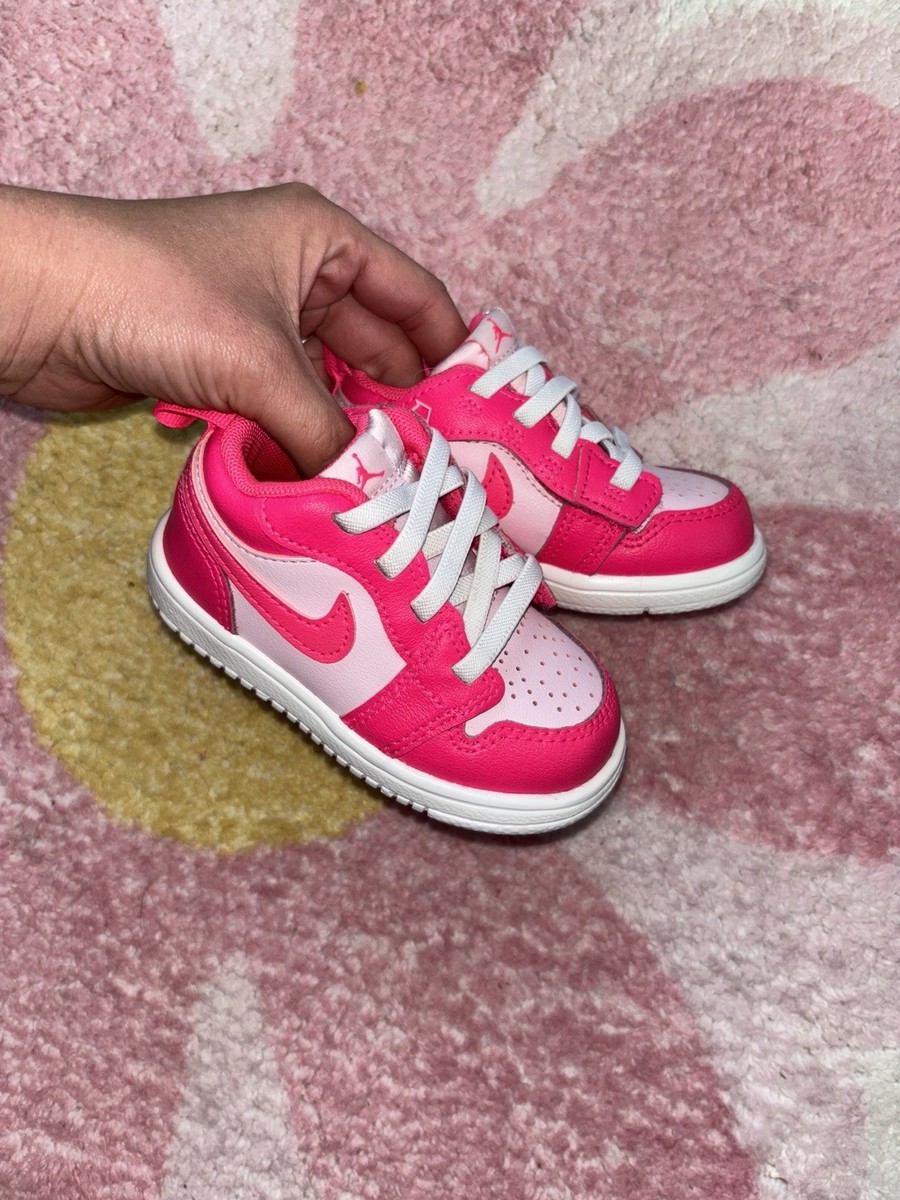 Baby Girls Pink Nike Jordan Low 5c