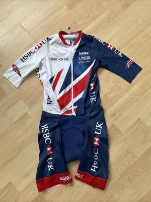 Damen HSBC Kalas Speedanzug Radsport Kombi Elite Größe 2
