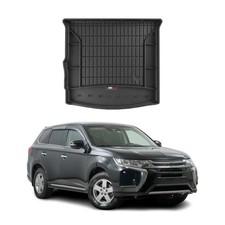 OMAC Gummi Kofferraumwanne für Mitsubishi Outlander PHEV 2014-2025 TPE Schwarz