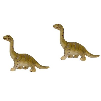  2pcs hölzerne Simulation Dinosaurier Dekorative Tierstatue Innenkinder Zimmer