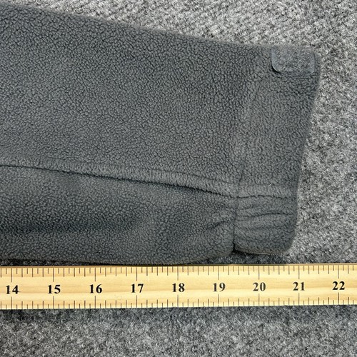 BAERSkin Fleece Jacket Mens Large Gray Hooded Tactical Zip Pockets Patch Panels - Picture 10 of 11