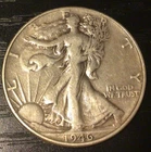 1946 DDR  Walking Liberty Silver Half Dollar, VF. Double Die Reverse! B131