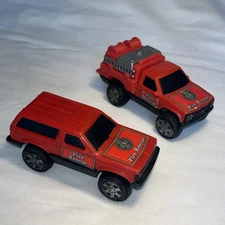 Tonka Chevy Blazer & Silverado Fire Rescue Vehicle Vintage 1988 Truck 4”plastic