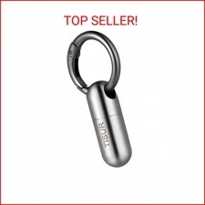 TISUR Micro Keychain Pill Holder, Titanium Pill Case Waterproof Pill Container,
